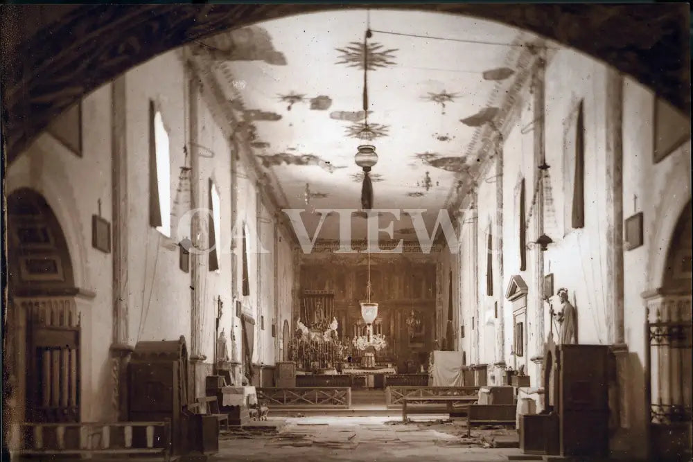 La Misión De La Señora Barbara Virgen Y Mártir Nave Circa 1880. Digital Image