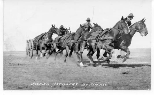 Heidrick Binder Dashing Artillery with Horses Digital Image