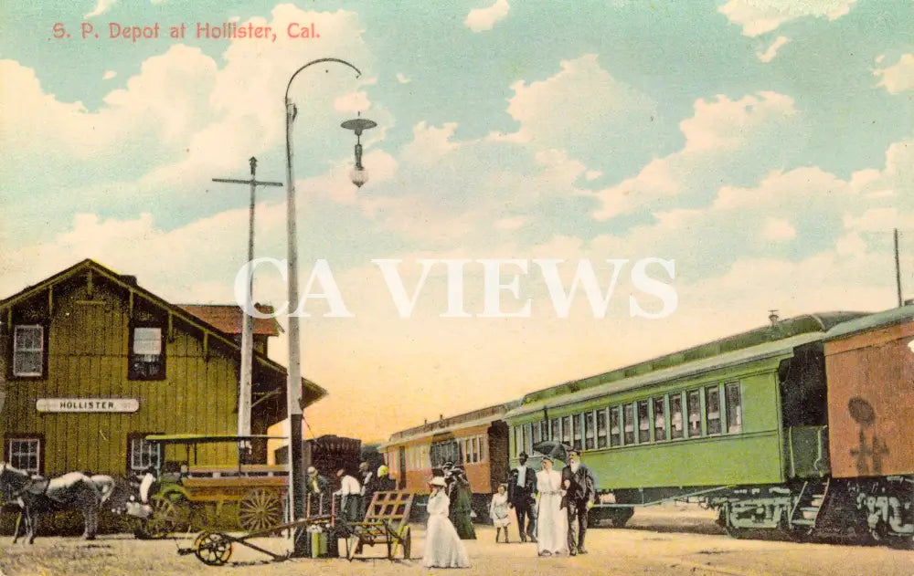 S.P. Depot at Hollister Cal. Digital Image